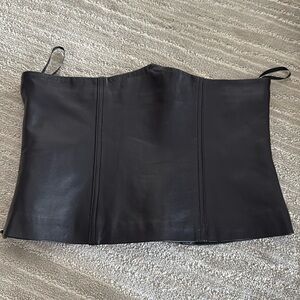 Zara leather corset small